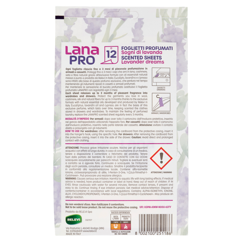 Lana Pro Foglietti Antitarmici Lavanda - Foto 3