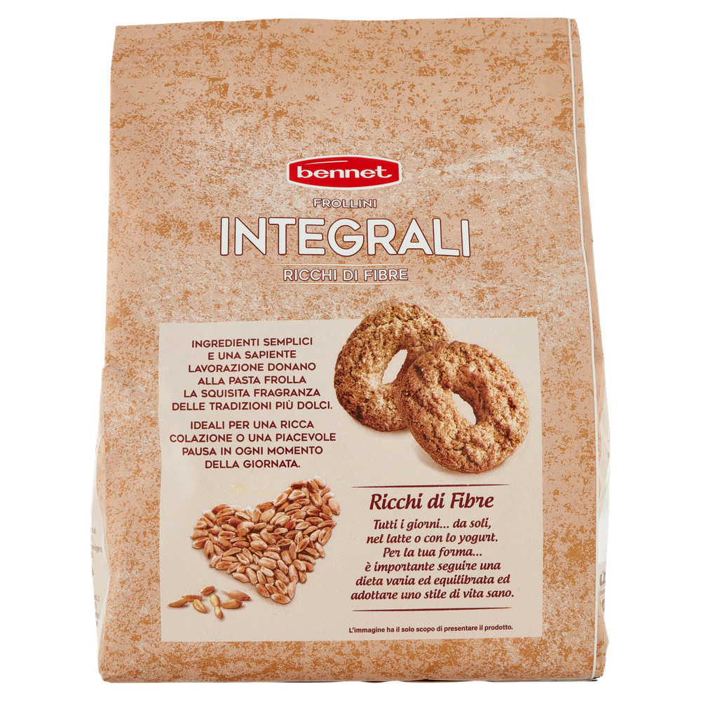 Biscotti Frollini Con Farina Integrale Ricchi Di Fibre Bennet - Foto 3