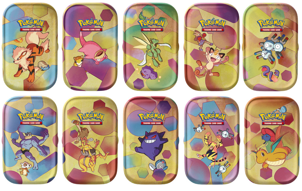 Pokemon Mini Tin Da Collezione Scarlatto E Violetto -151 Assortiti - Foto 1