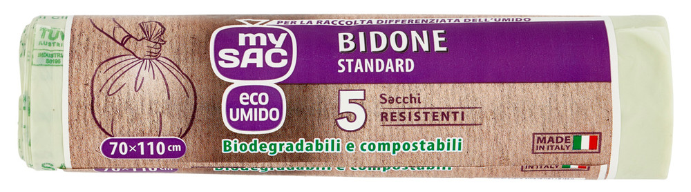 5 Sacchetti 70x110 Bio Compostabili Mysac - Foto 1