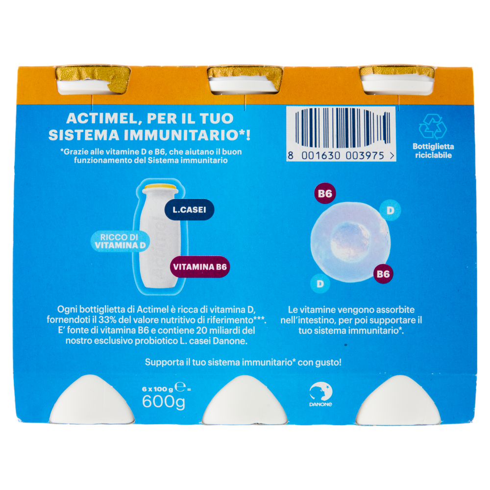 6 Yogurt Da Bere Ricco Di Vitamine Multifrutti Actimel - Foto 3
