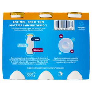 6 Yogurt Da Bere Ricco Di Vitamine Multifrutti Actimel - Foto 3