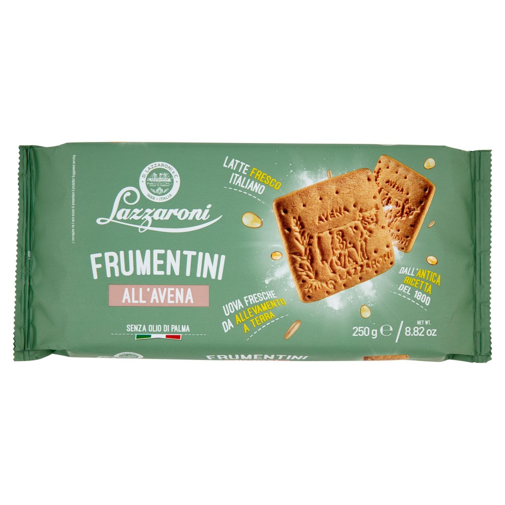 Biscotti Frumentini All'avena Con Uova E Latte Freschi Lazzaroni - Foto 1