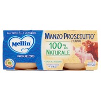 Omogeneizzati Manzo E Prosciutto Mellin 2x80 G. Omogeneizzati Manzo E Prosciutto Mellin 2x80 G.