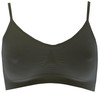 Brassiere Microfibra Elasticizzata Senza Cuciture S/M Nero Pompea
