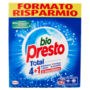 Polvere Per Lavatrice Bio Presto 62 Misurini - Foto 3