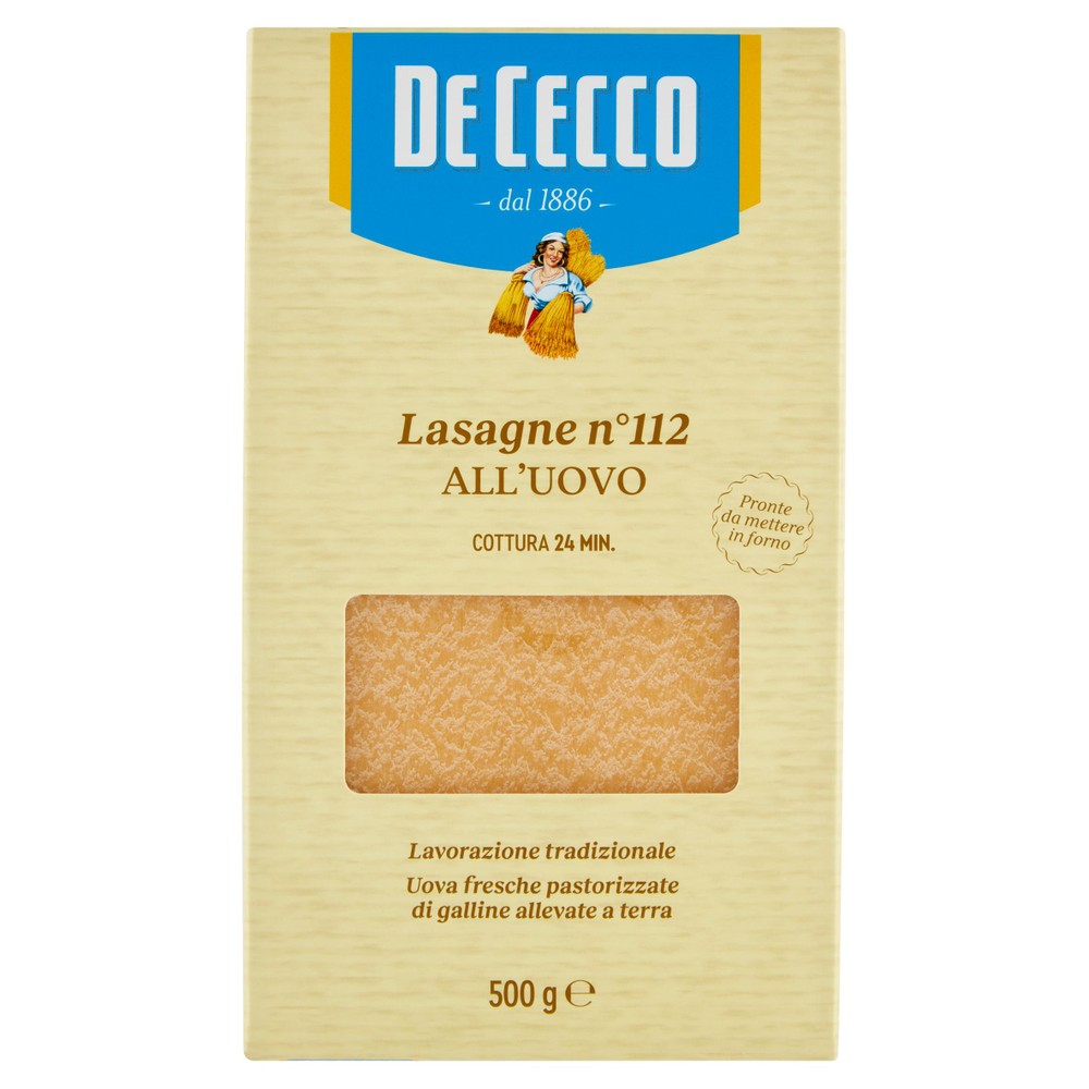 Pasta Lasagne All'uovo N.112 De Cecco - Foto 1