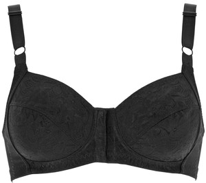 Reggiseno Senza Ferretto Pratica Apertura Frontale 5 Nero Lepel - Foto 1