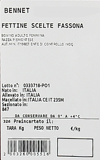 Fettine Scelte Fassona Piemontese - Foto 3