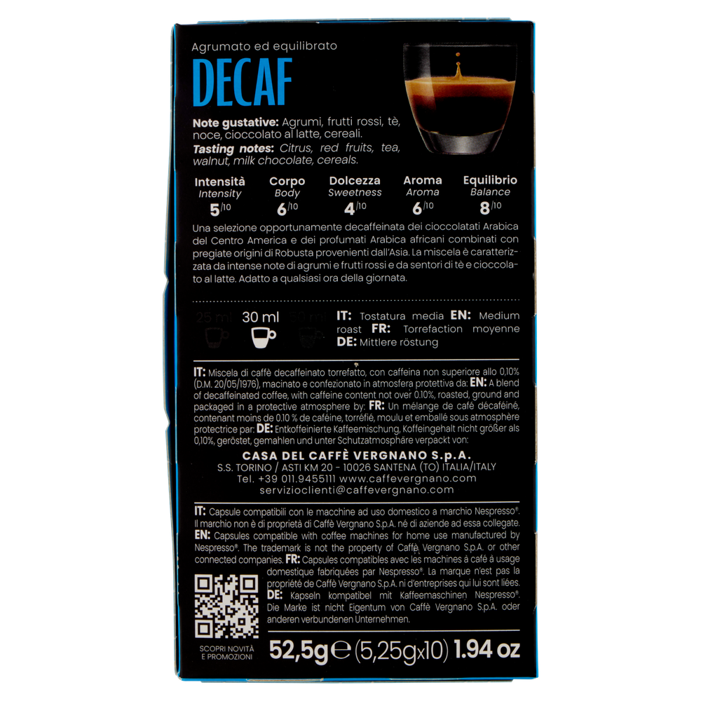 Capsule Compatibili Nespresso Dec. X10 Caffe' Vergnano - Foto 3