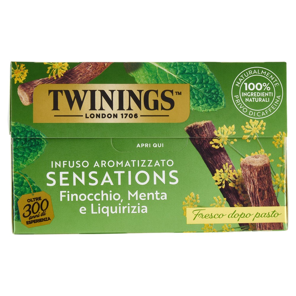 Infuso Aromatizzato Al Finocchio Menta E Liquirizia 20x2g Twinings - Foto 1