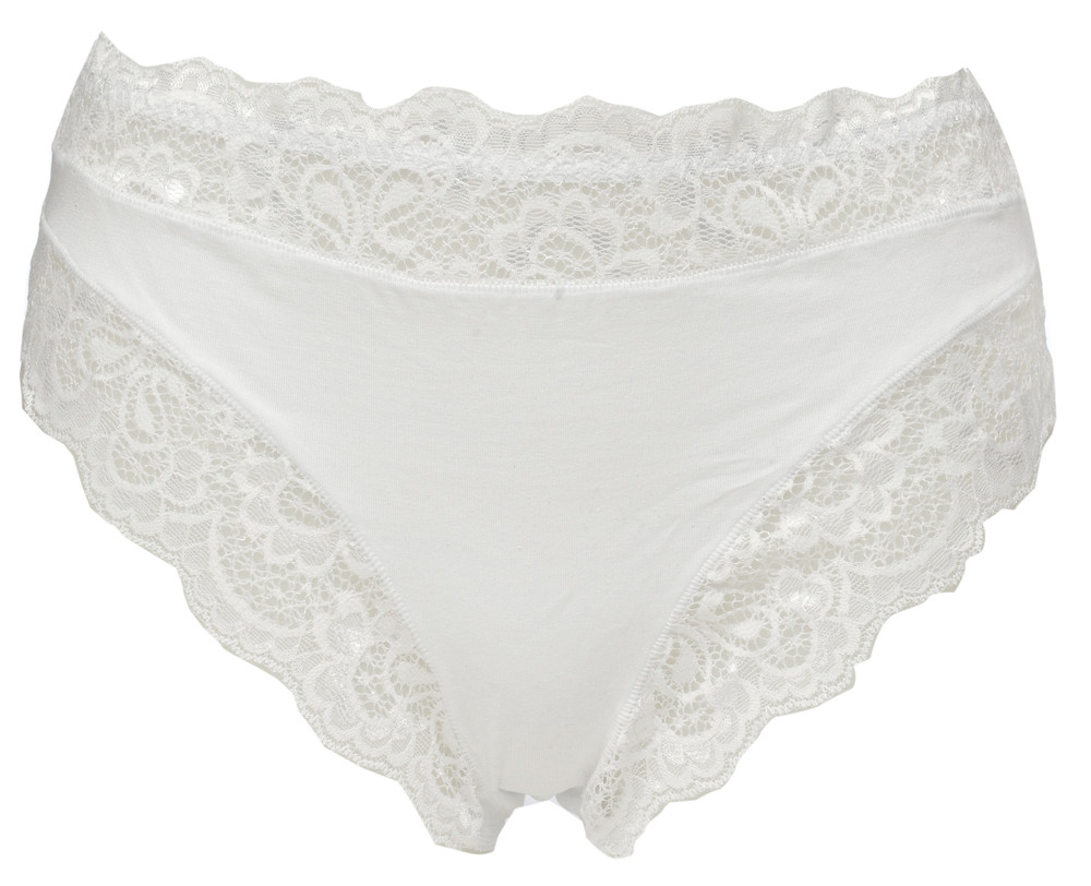 Slip Donna Con Pizzo Taglia 3 Bianco Jadea - Foto 1