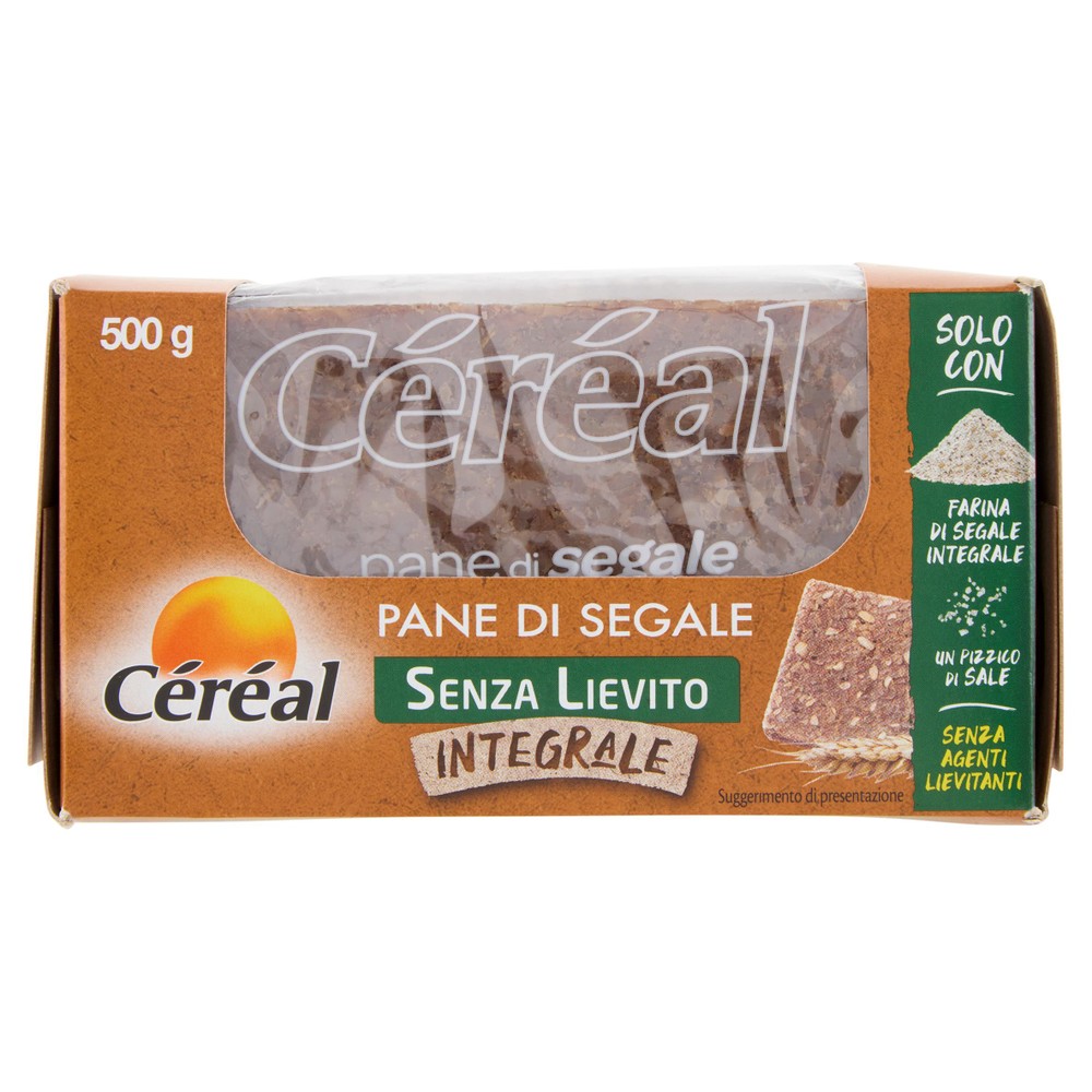 Pane 100% Segale Integrale Senza Lievito Con Fibre Céréal - Foto 1