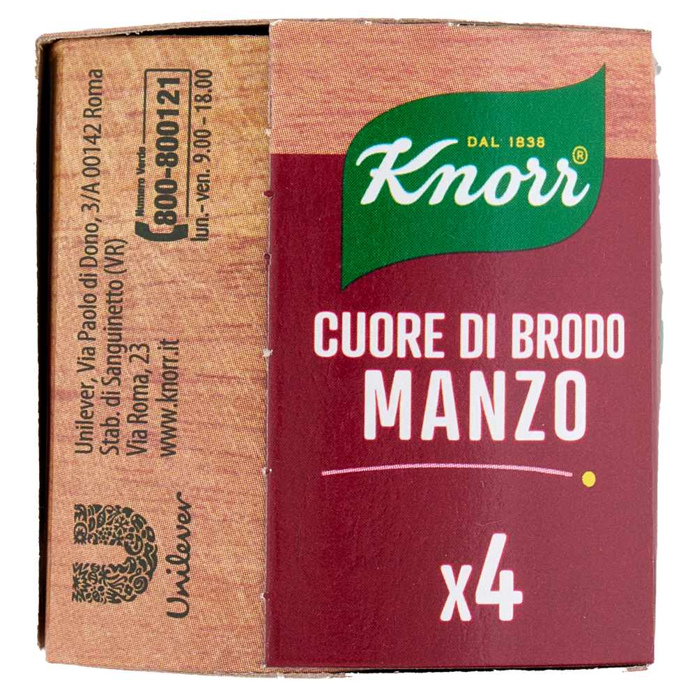 Cuore Di Brodo Di Manzo Senza Glutammato 4x28g Knorr - Foto 2