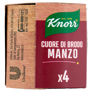 Cuore Di Brodo Di Manzo Senza Glutammato 4x28g Knorr - Foto 2