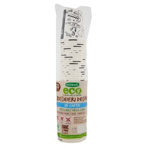 50 Bicchieri In Carta Decorati 25 Cc Bennet Eco - Foto 1