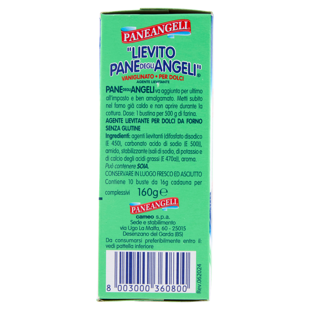 Lievito Vaniglinato Pane Degli Angeli Per Dolci 10x16g Paneangeli - Foto 2