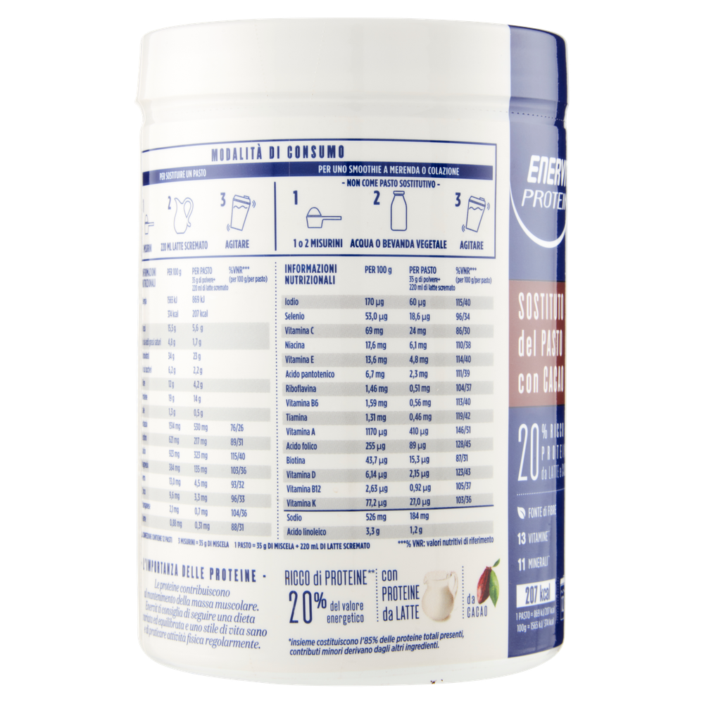 Shake Sostitutivo Pasto Con Cacao Enervit Protein - Foto 2