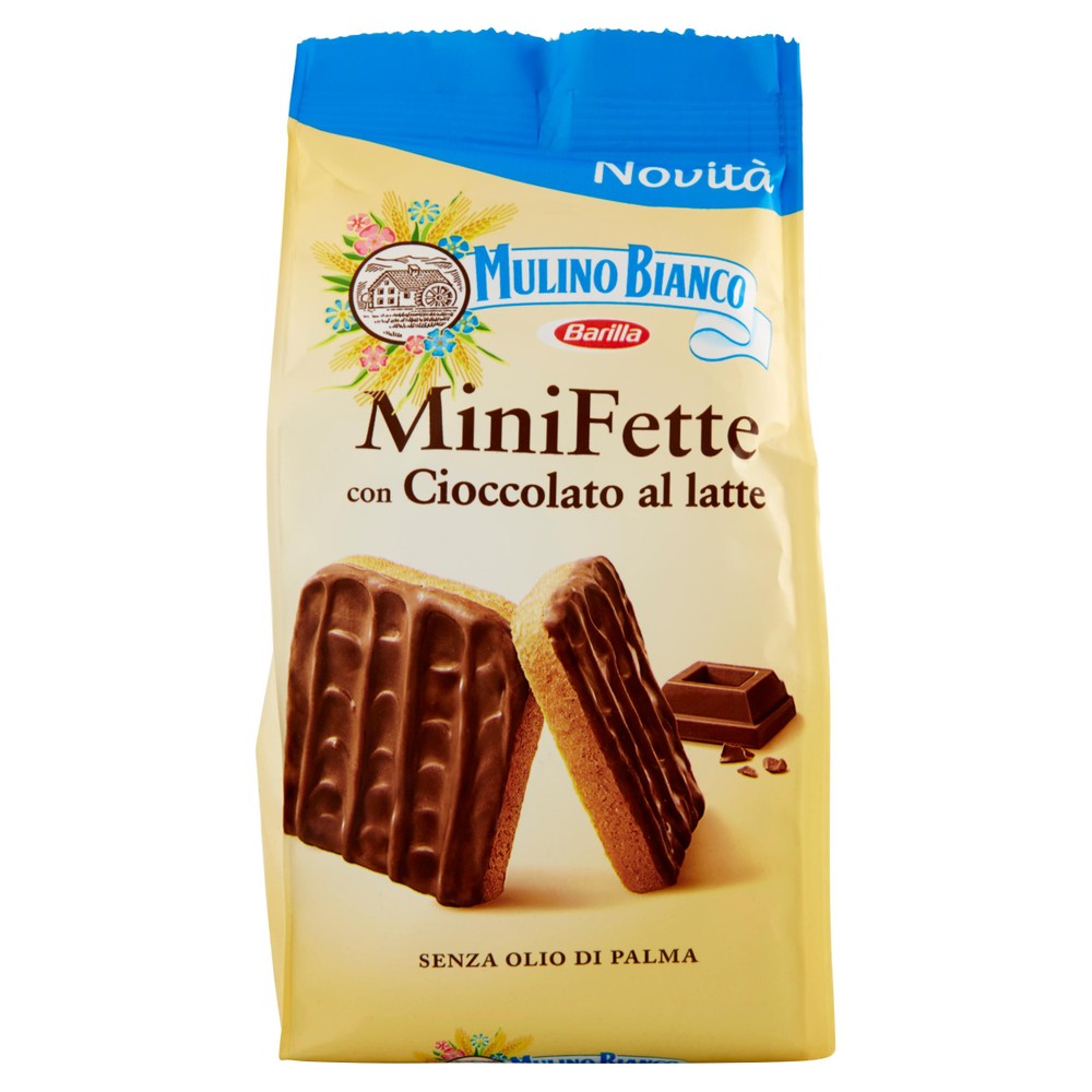 Mini Fette Biscottate Con Cioccolato Al Latte Mulino Bianco
