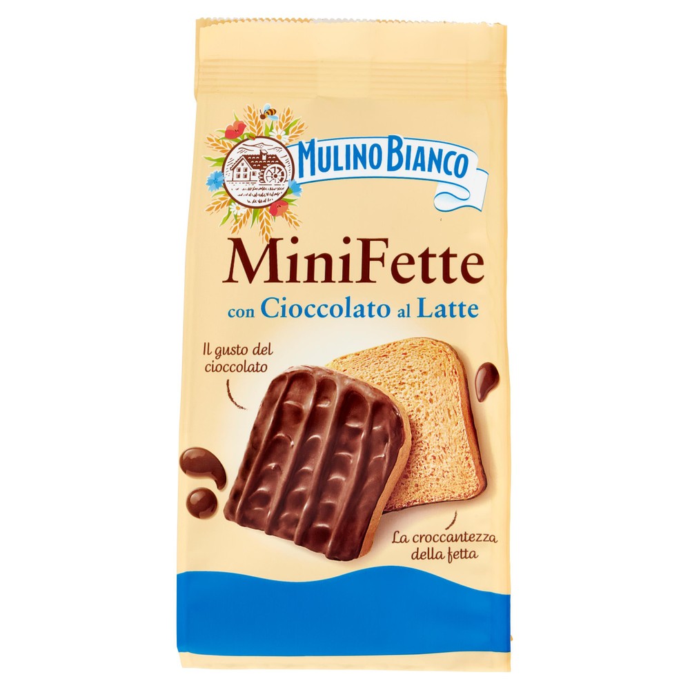 Mini Fette Biscottate Con Cioccolato Al Latte Mulino Bianco - Foto 1