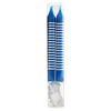 12 Candeline Righe Azzurre