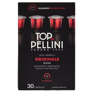 Caffe' Top Miscela 100% Arabica Capsule Per Nespresso Pellini,Conf.30 - Foto 1