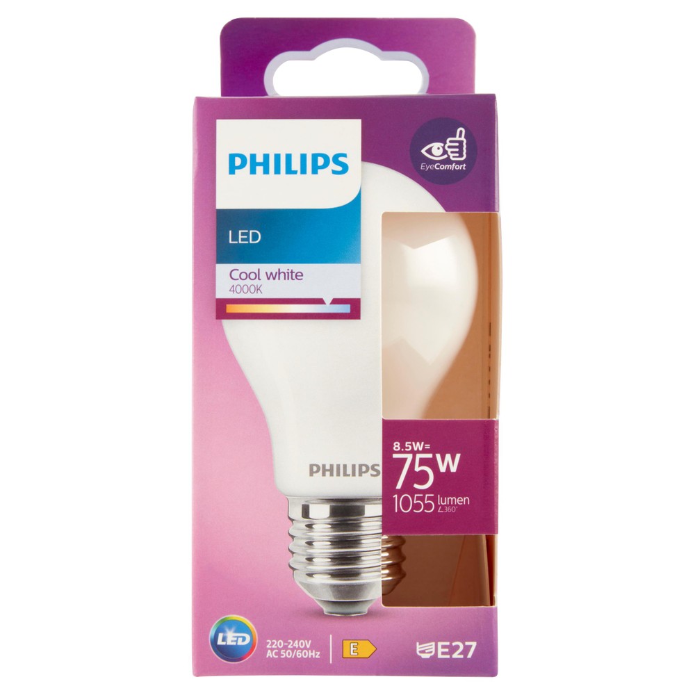 Lampadina A Led Goccia 75w Attacco E27 Luce Fredda Philips - Foto 1