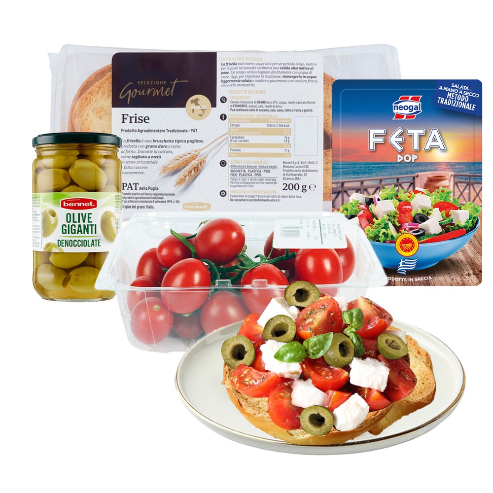 Frisella con Pomodoro, Feta e Olive - Foto 1