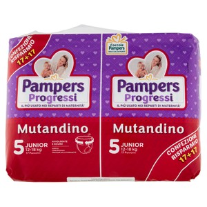 Pannolini Progressi Mutandino Junior Taglia 5 Pampers