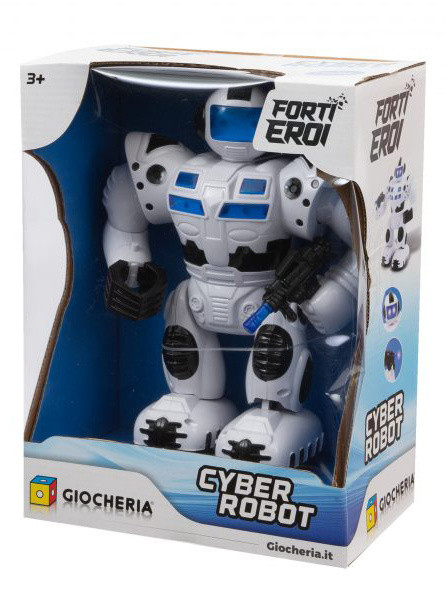 Mr.Genio Cyber Robot Bianco Cammina Con Luci E Suoni Giocheria - Foto 1