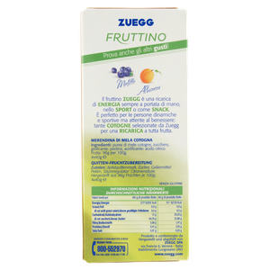 Snack Fruttino A Base Di Mela Cotogna Energetico 4x40g Zuegg - Foto 3
