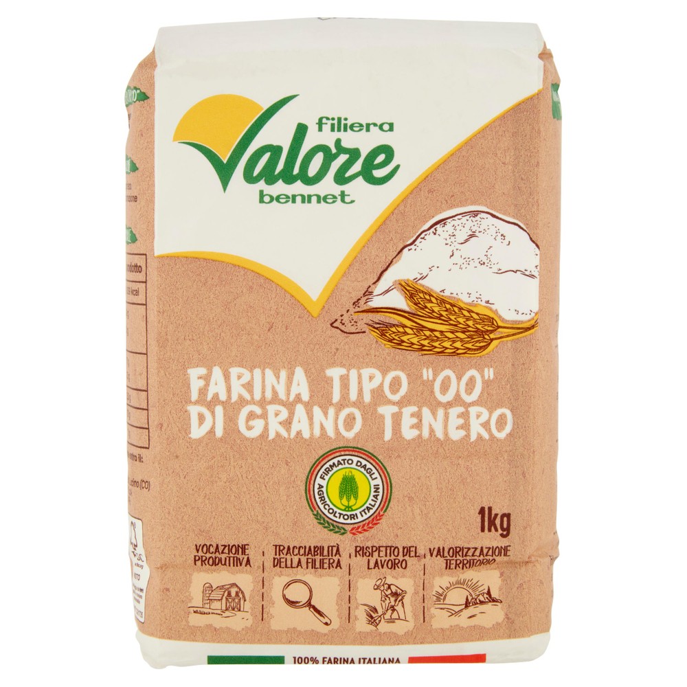 Farina Tipo "00" Di Grano Tenero Filiera Valore Bennet - Foto 1