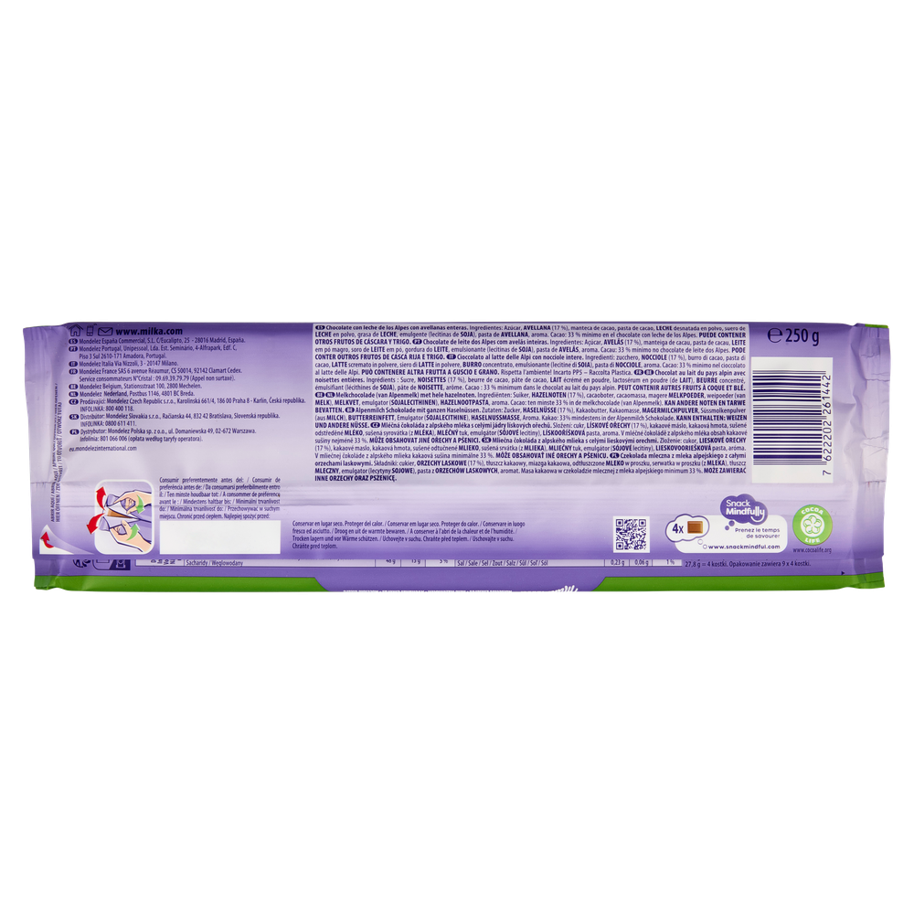 Tavoletta Di Cioccolato Nocciole Intere Milka - Foto 3