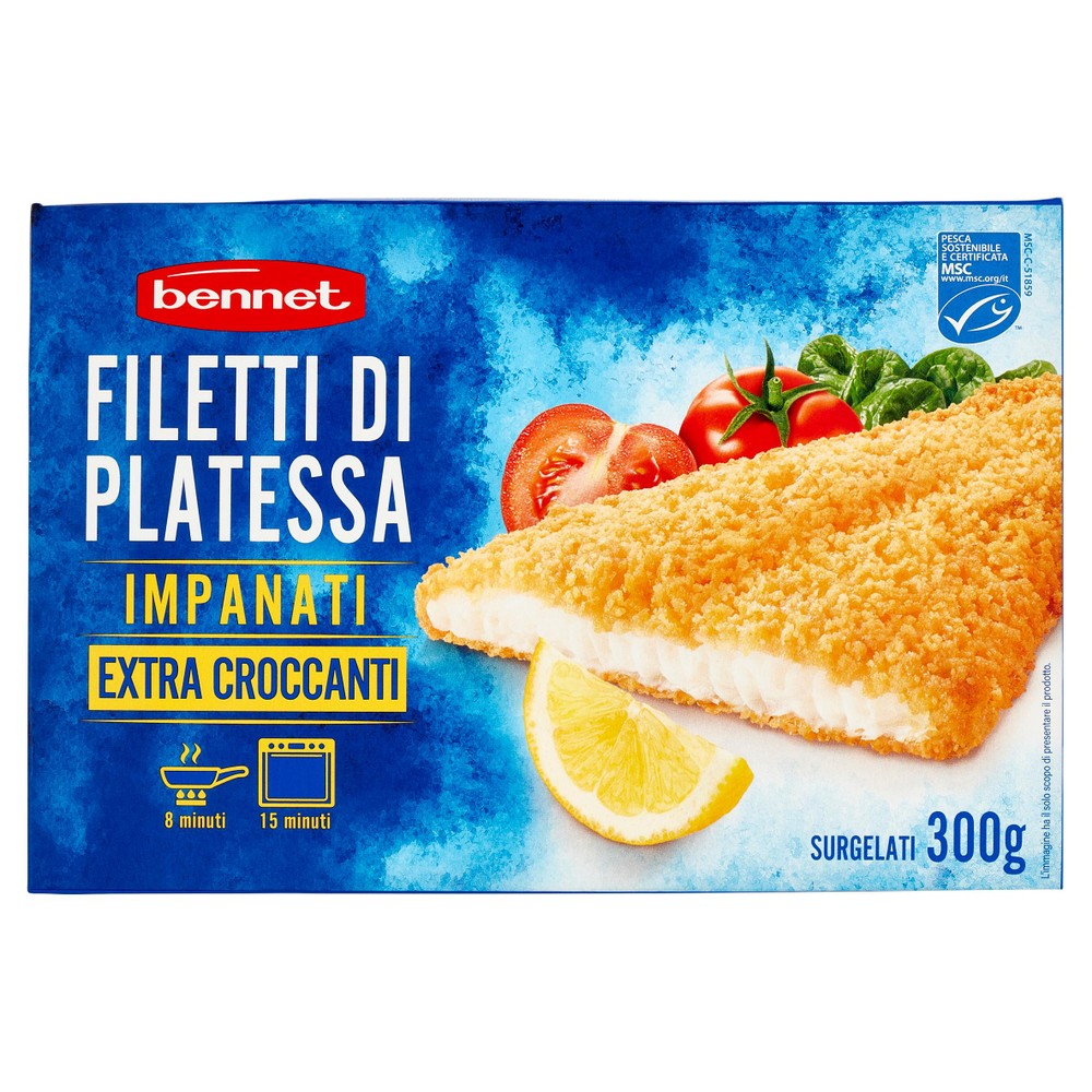 Filetti Di Platessa Impanati Surgelati Bennet - Foto 1