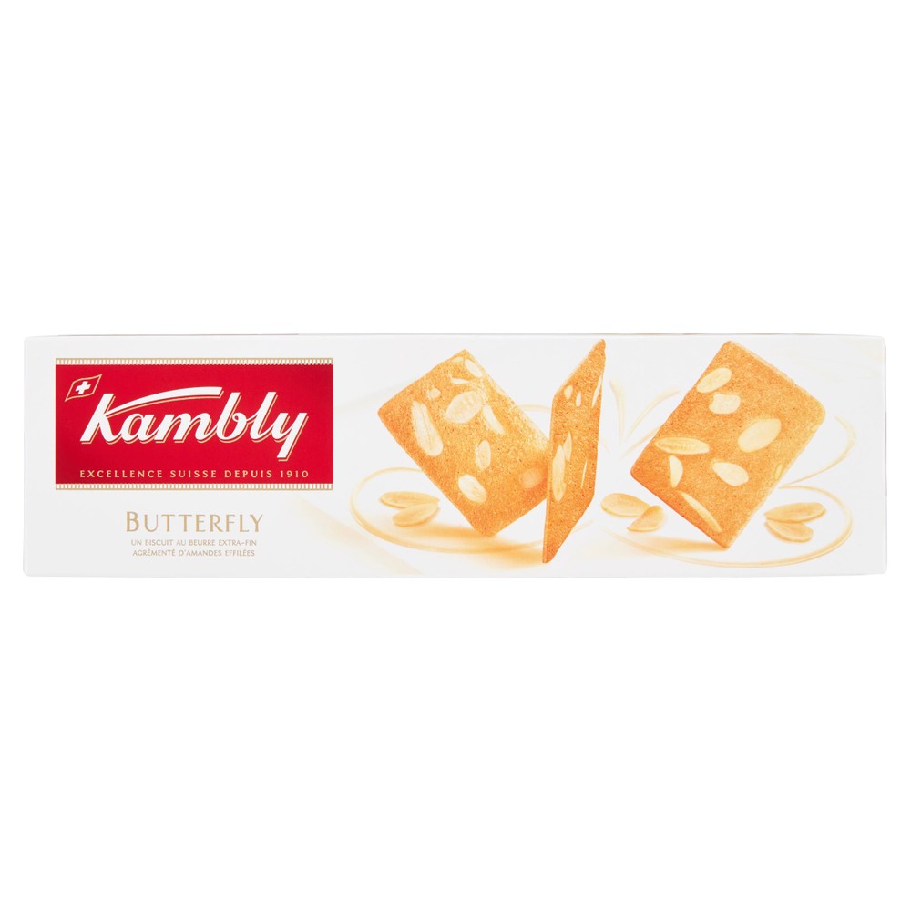 Biscotti Butterfly Al Burro E Mandorle 40x2,5g Kambly - Foto 1