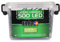 Catena Luminosa 500 Luci Led In Plastic Box Catena Luminosa 500 Luci Led In Plastic Box