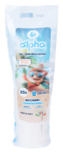 25 Bicchieri Alpha 21 Cl In Cartoncino - Foto 1