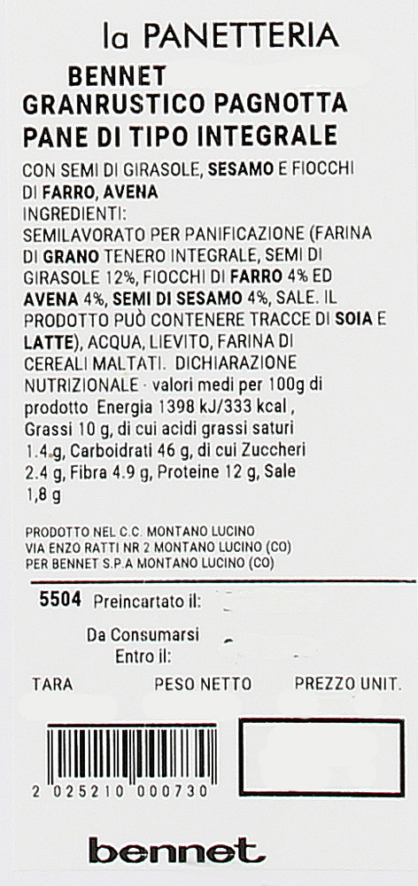 Granrustico Pagnotta