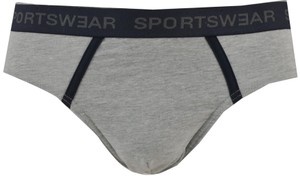 Slip Uomo Elastico Parlato Con Scritta XXL Grigio Melange Delinea - Foto 1