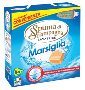 Detersivo Polvere Lavatrice Spuma Di Sciampagna Marsiglia 64 Misurini - Foto 1