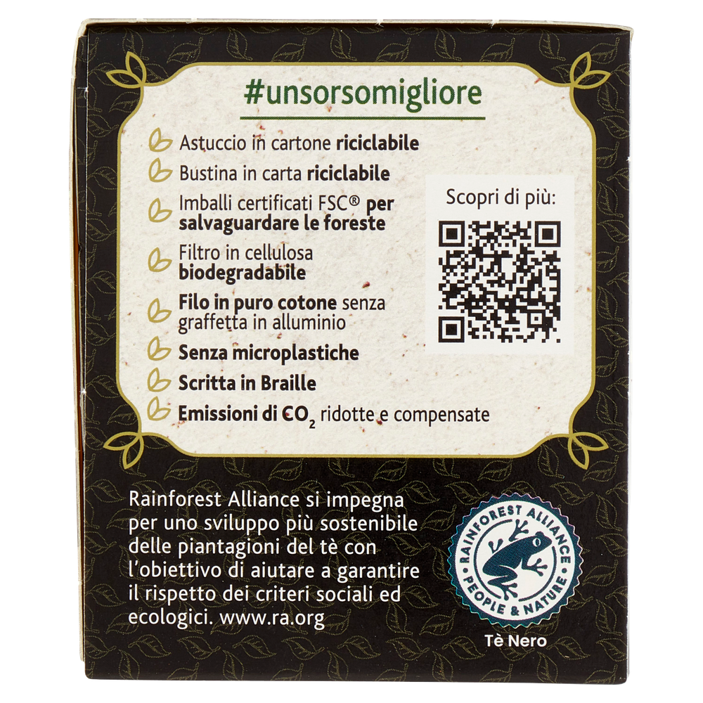 Tè Nero Zenzero E Limone 20x1,75g Bustine Sir Winston Tea - Foto 2