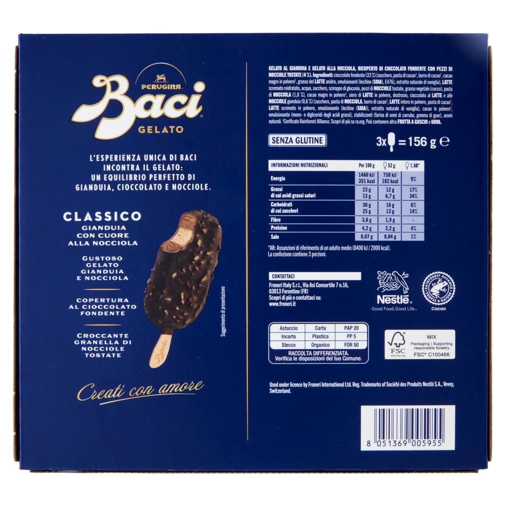 Baci Perugina Stecco Classico 3x52g - Foto 3