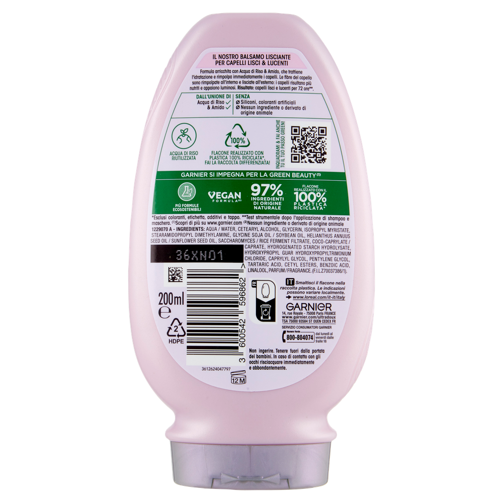 Balsamo Acqua Di Riso Ultradolce Garnier - Foto 3