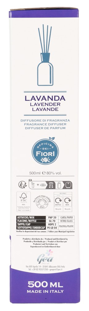 Ricarica Diffusore Ambiente Lavanda 500 Ml Officina Dei Fiori - Foto 2