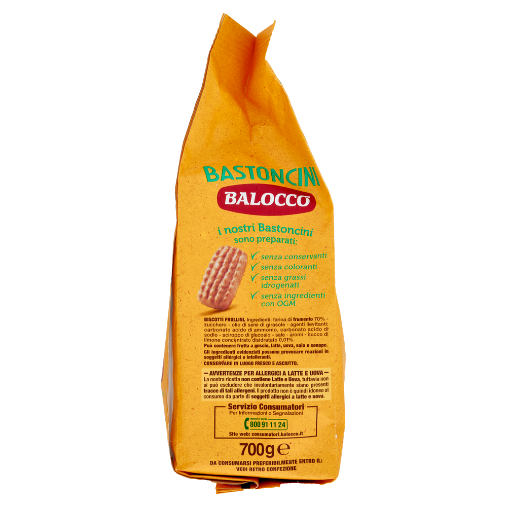 Biscotti Frollini Bastoncini Senza Conservanti Balocco - Foto 2