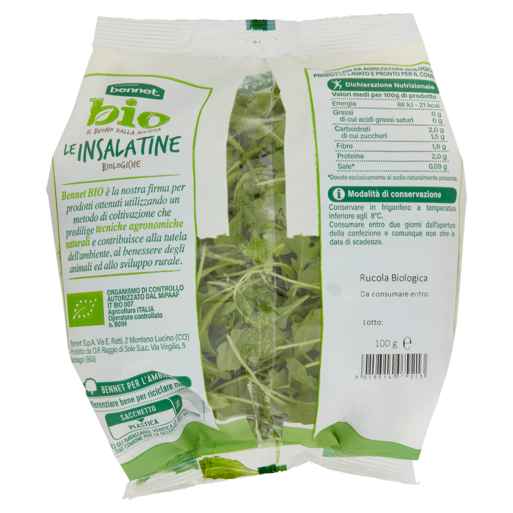 Rucola Le Insalatine Bennet Bio In Busta - Foto 3
