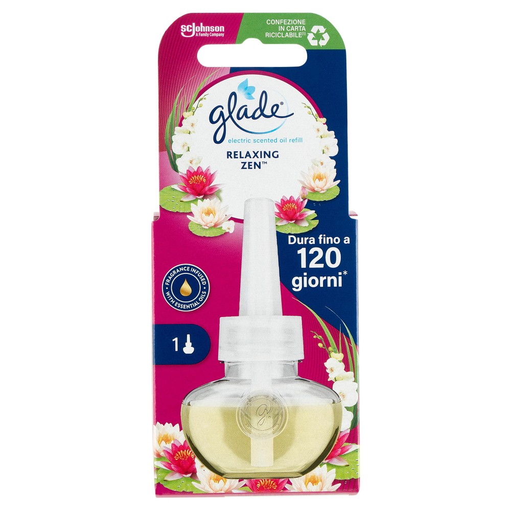 Ricarica Deodorante Ambiente Elettrico Essential Oil Relaxing Zen Glad - Foto 1