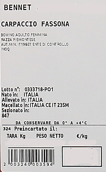 Carpaccio Fassona Piemontese - Foto 3