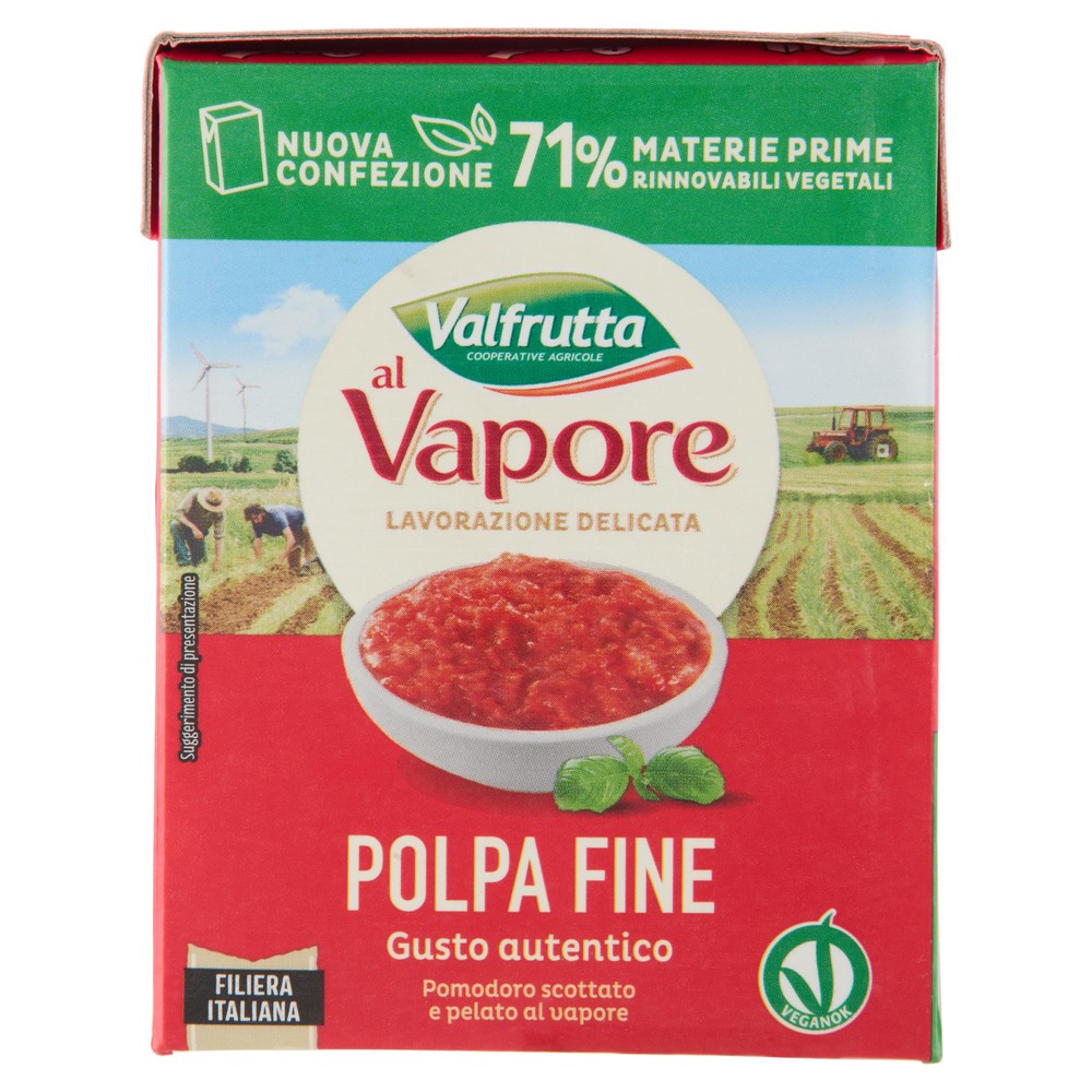 Polpa Di Pomodoro Fine Di Pomodori Scottati Al Vapore Valfrutta - Foto 1