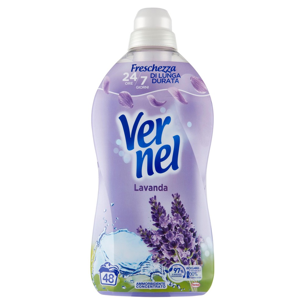Ammorbidente Concentrato Per Lavatrice Lavanda 48 Lavaggi Vernel - Foto 1
